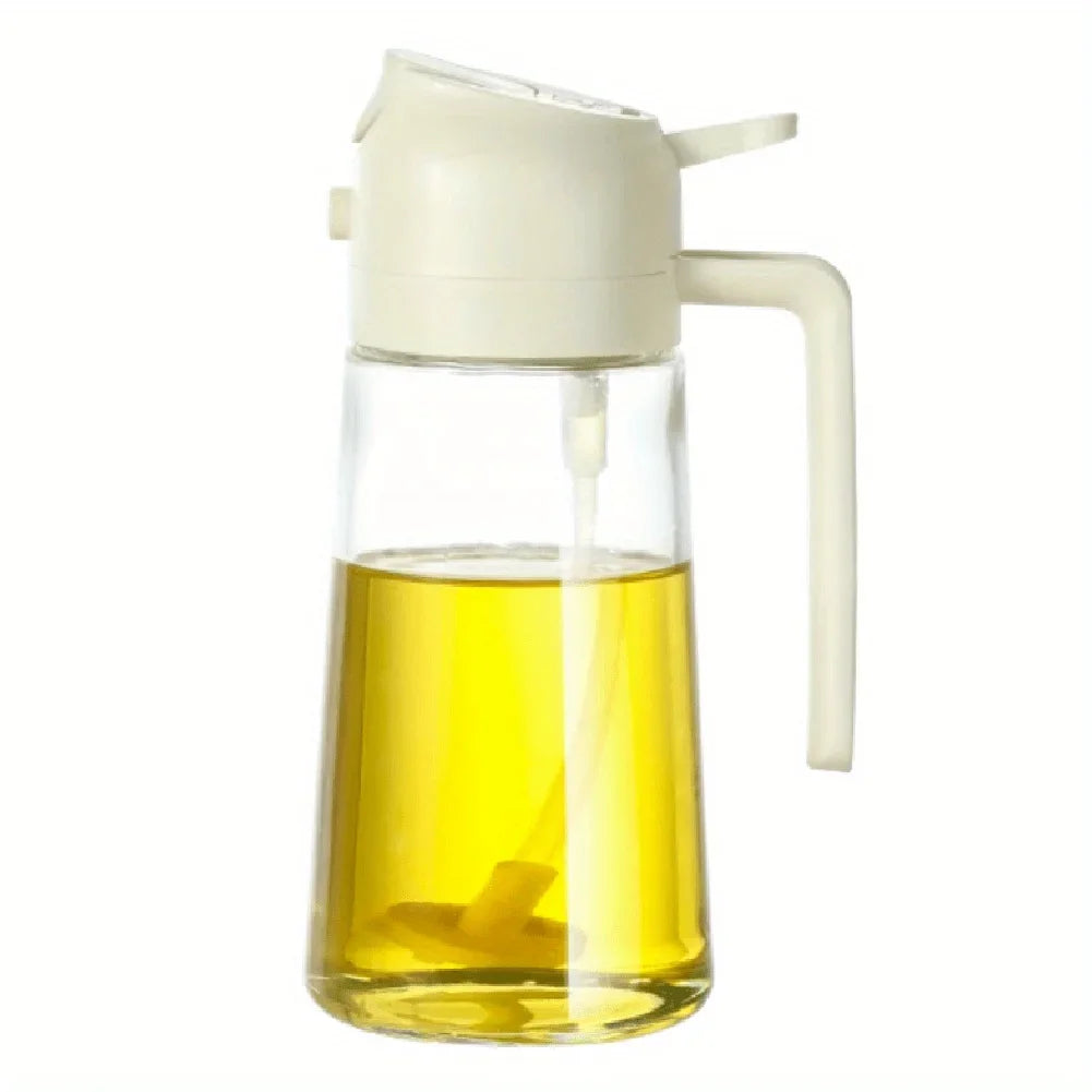 2in1 500ml Plastic Spray Oil Sprayer Bottle Spray Oil Dispenser Oil Jar Cruet BBQ Kitchen Baking Roasting Picnic Kitchen Tool - My Store