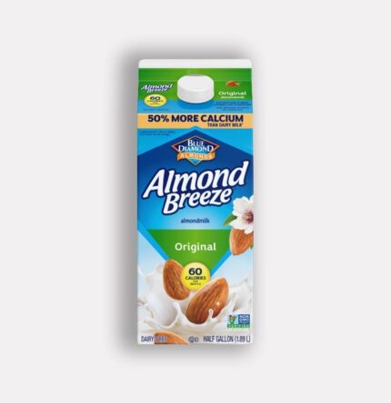 Blue Diamond Almond Breeze Almond Milk, Half Gallon, 1.89